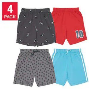 New! Pekkle Kids' boys girls baby toddler Shorts (4 Pack) car, size 5 nwt